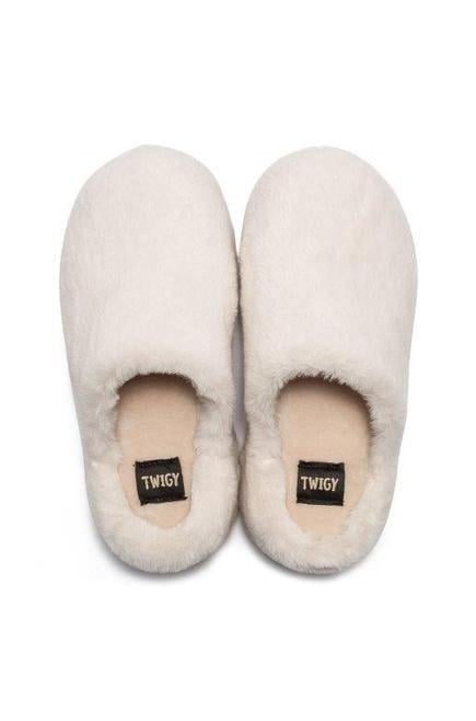 Twigy Lilo Peluş Kadın Ev Terliği Bej 