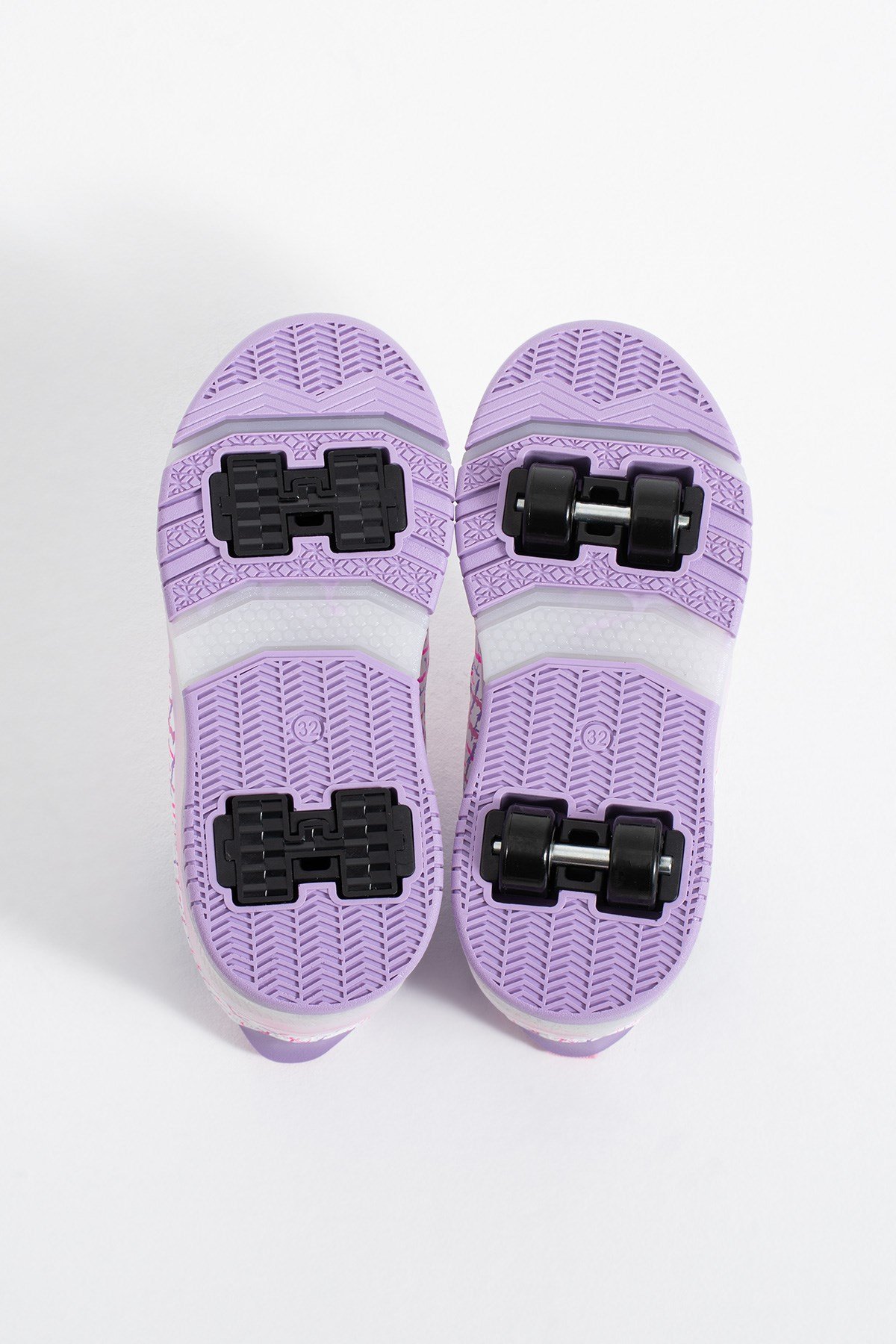 Çocuk Patenli Işıklı Spor Ayakkabı 4 Tekerlekli Çıkarılabilir Tekerlekli Sneaker