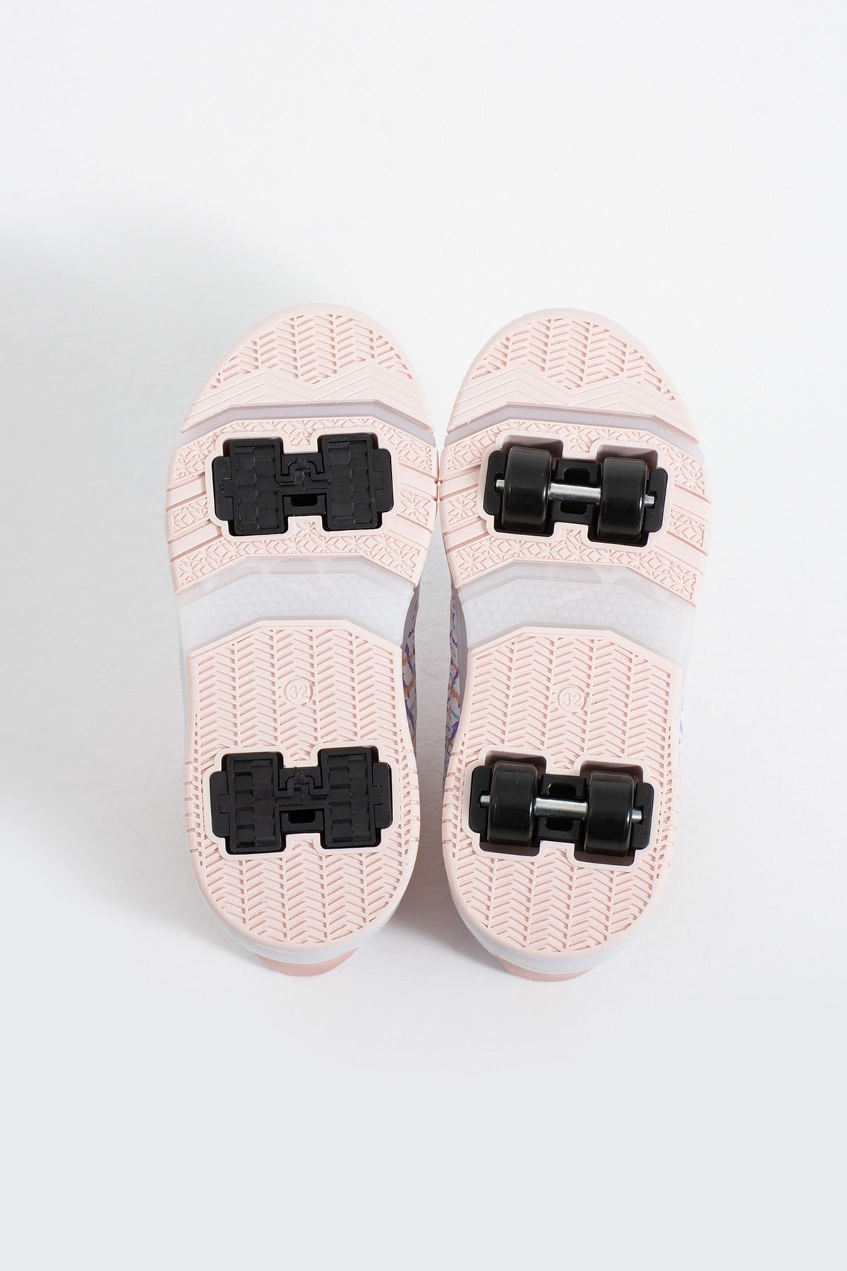 Çocuk Patenli Işıklı Spor Ayakkabı 4 Tekerlekli Çıkarılabilir Tekerlekli Sneaker
