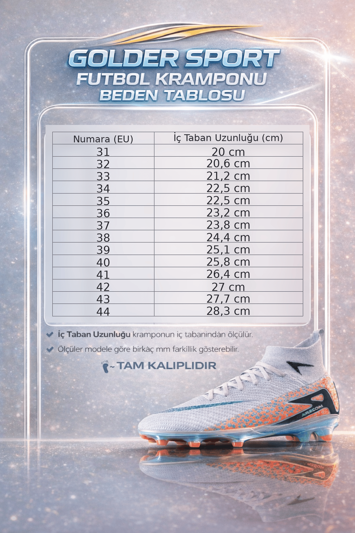 Erkek Halı Saha Kramponu İthal Taban, Çim Saha, Yarım Çoraplı, Ergonomik, Ayağı Saran, Esnek ve Konforlu Futbol Ayakkabısı