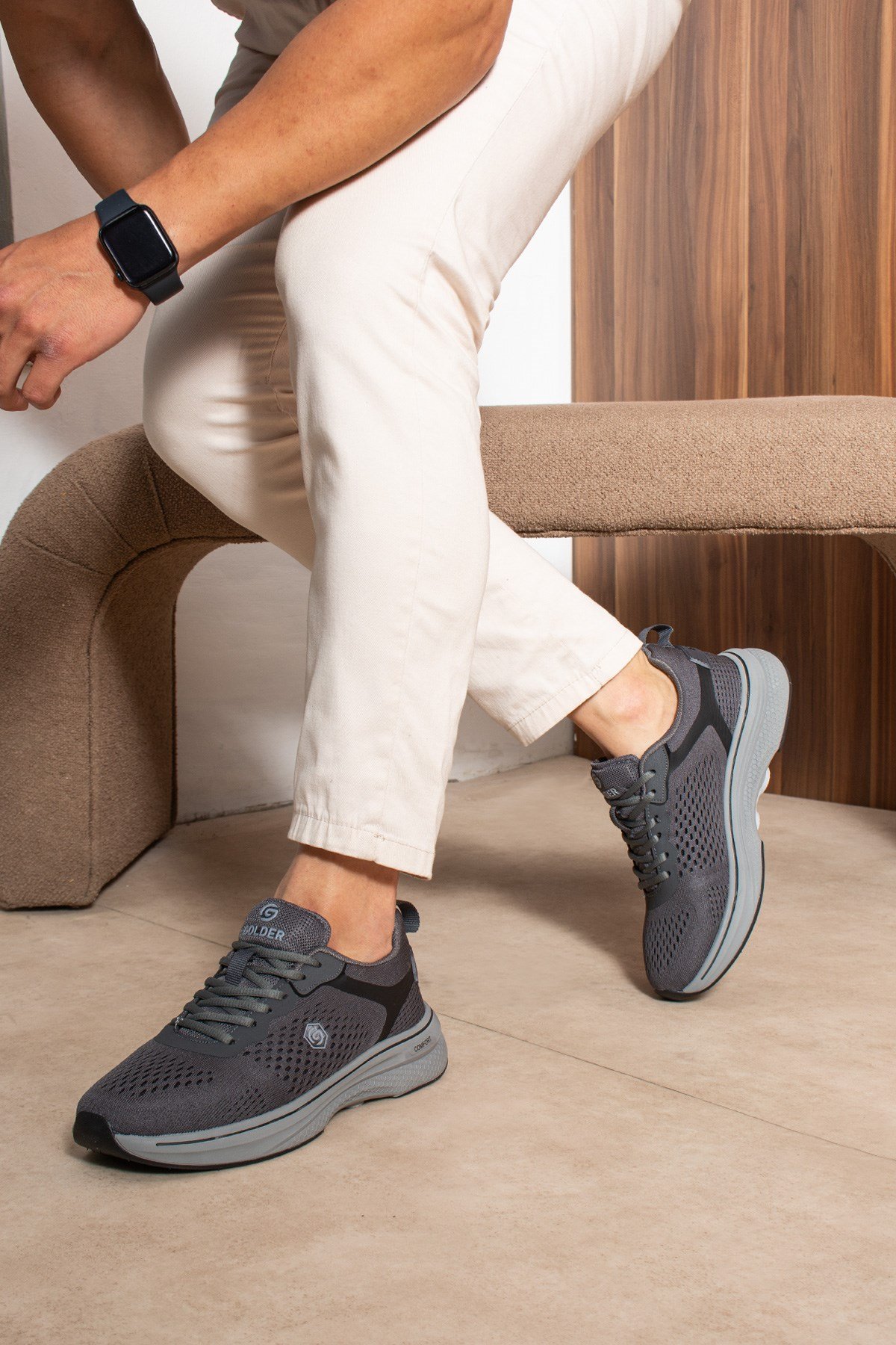 Erkek Sneaker Günlük Rahat Taban Spor Ayakkabı Füme  