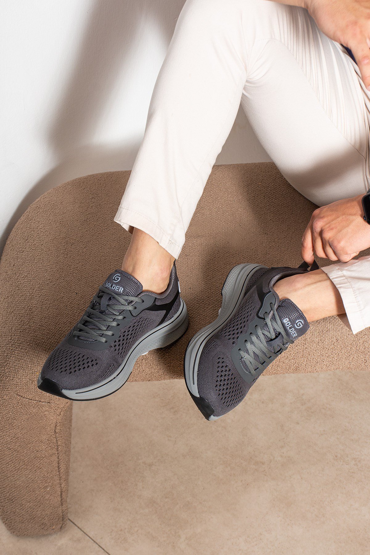 Erkek Sneaker Günlük Rahat Taban Spor Ayakkabı Füme  