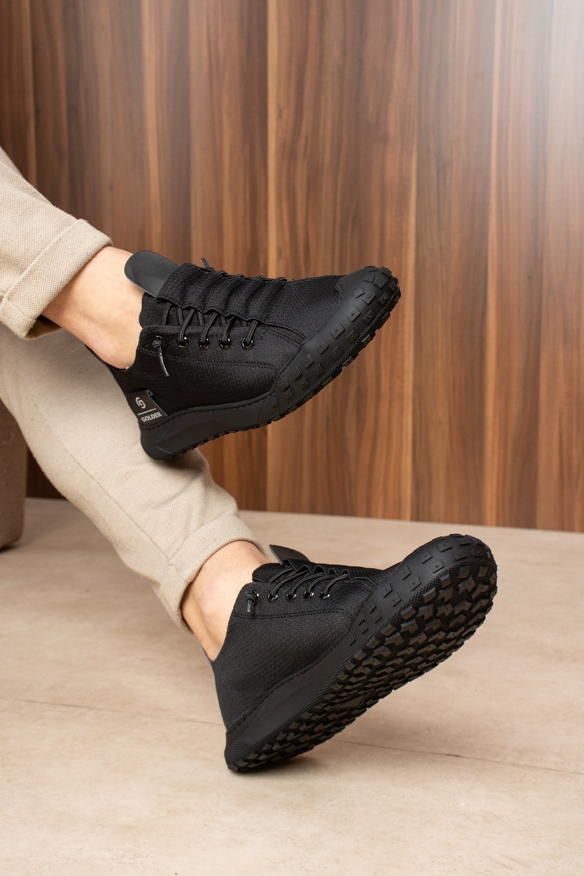 Erkek Sneaker Günlük Siyah Rahat Taban Spor Ayakkabı 