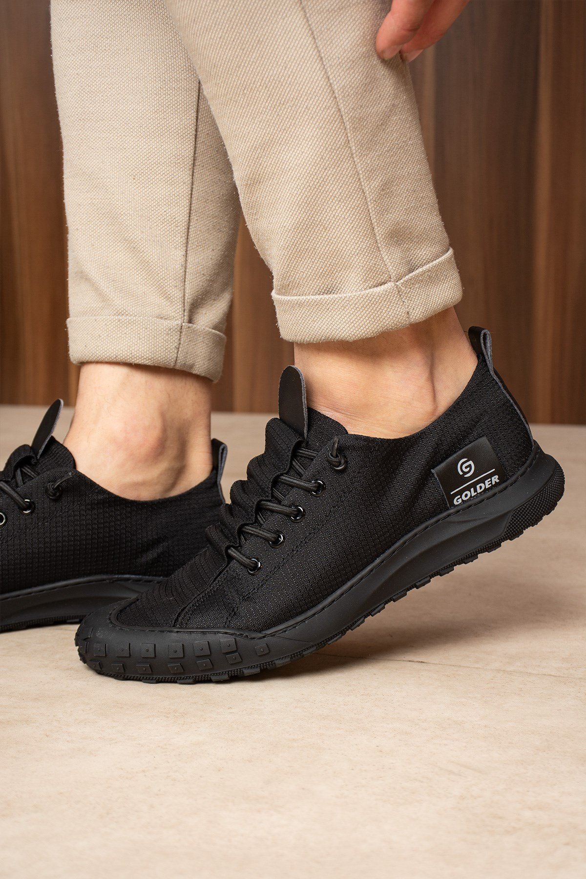 Erkek Sneaker Günlük Siyah Rahat Taban Spor Ayakkabı 