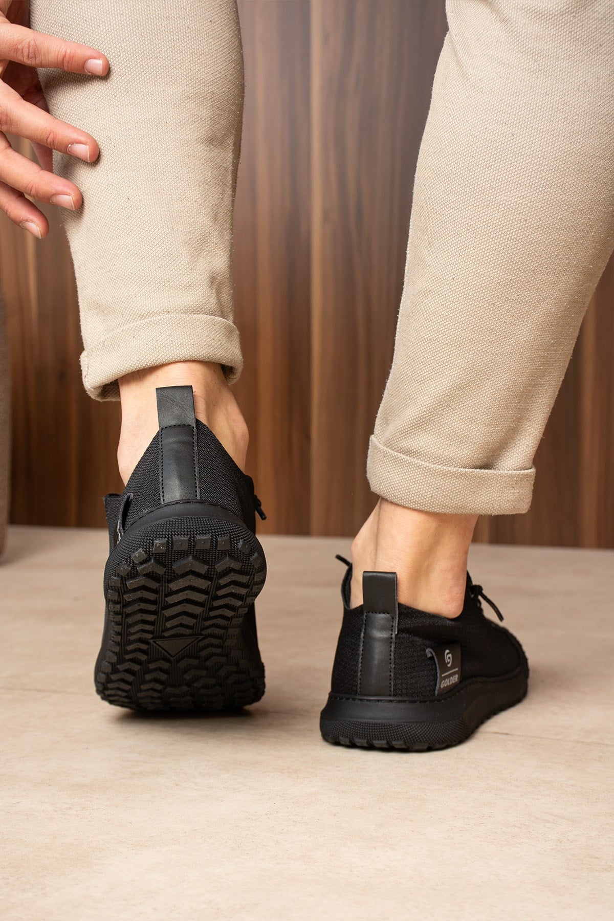 Erkek Sneaker Günlük Siyah Rahat Taban Spor Ayakkabı 