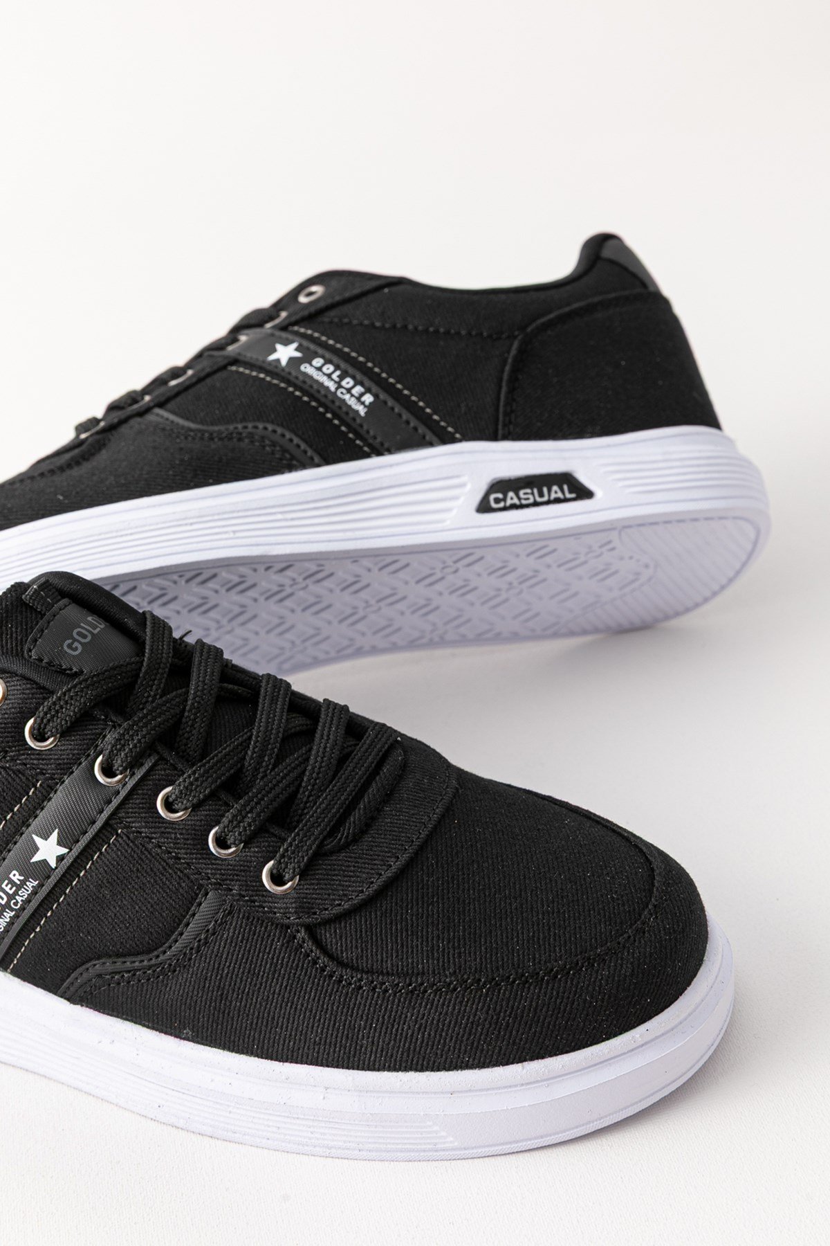 Erkek Spor Ayakkabı Siyah Ultra Hafif Nefes Alan Rahat Günlük Sneaker