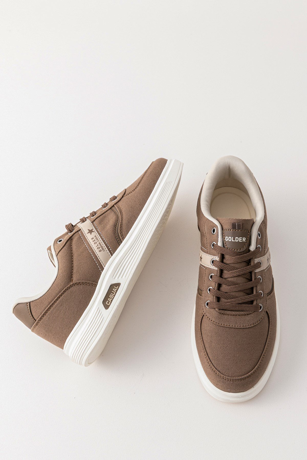 Erkek Spor Ayakkabı Vizon Ultra Hafif Nefes Alan Rahat Günlük Sneaker