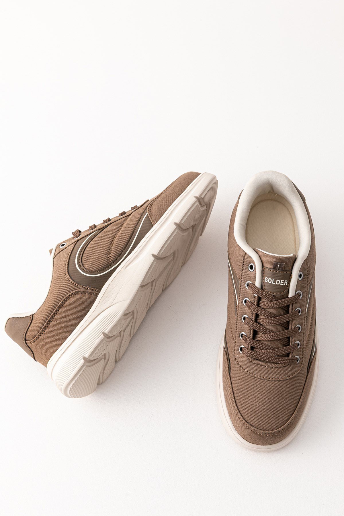 Erkek Spor Ayakkabı Vizon Ultra Hafif Nefes Alan Rahat Günlük Sneaker