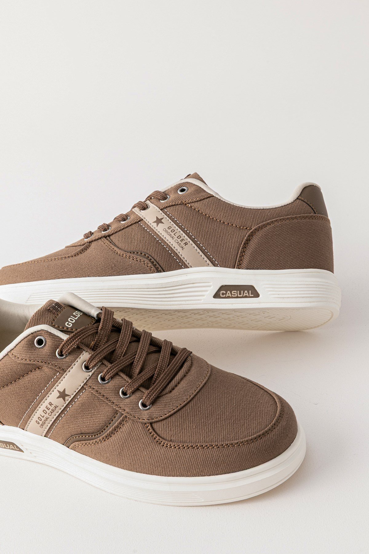 Erkek Spor Ayakkabı Vizon Ultra Hafif Nefes Alan Rahat Günlük Sneaker