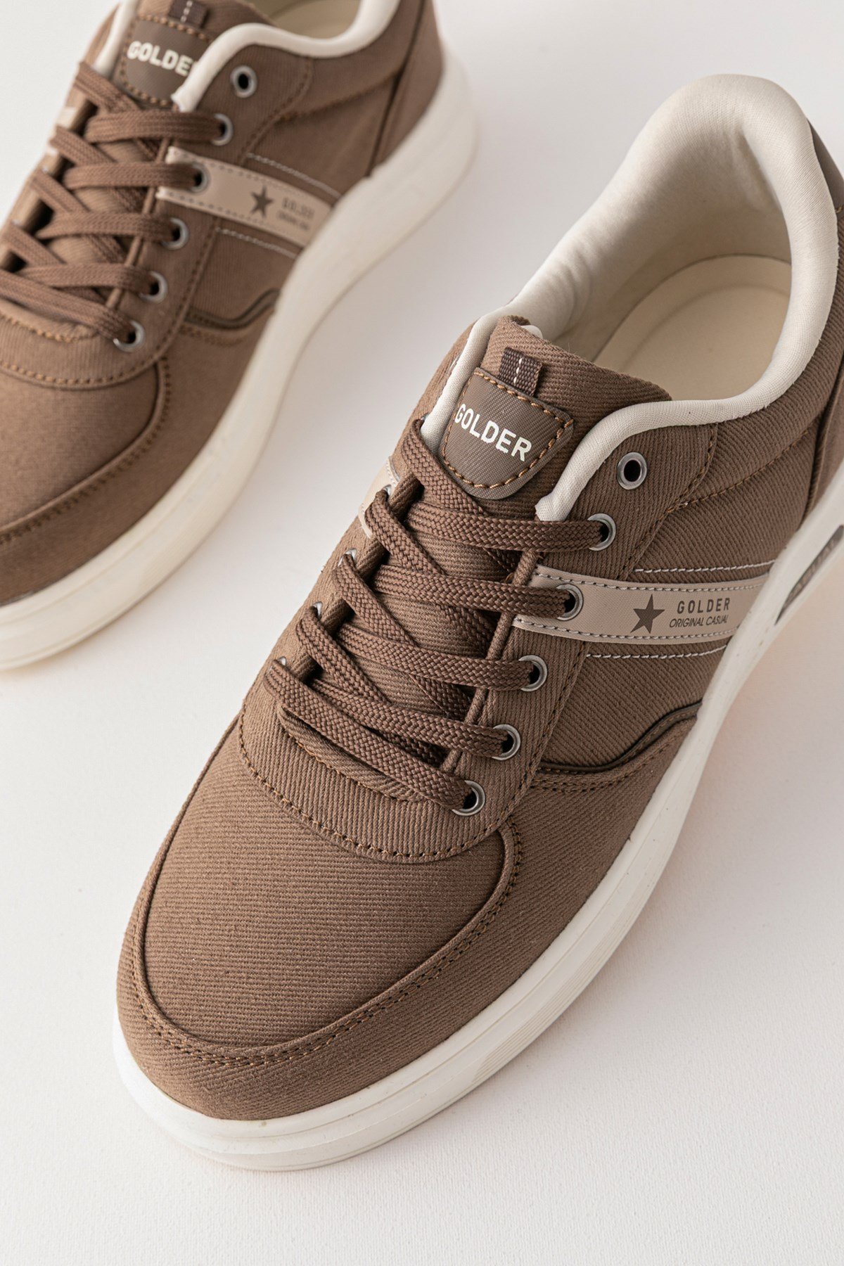 Erkek Spor Ayakkabı Vizon Ultra Hafif Nefes Alan Rahat Günlük Sneaker