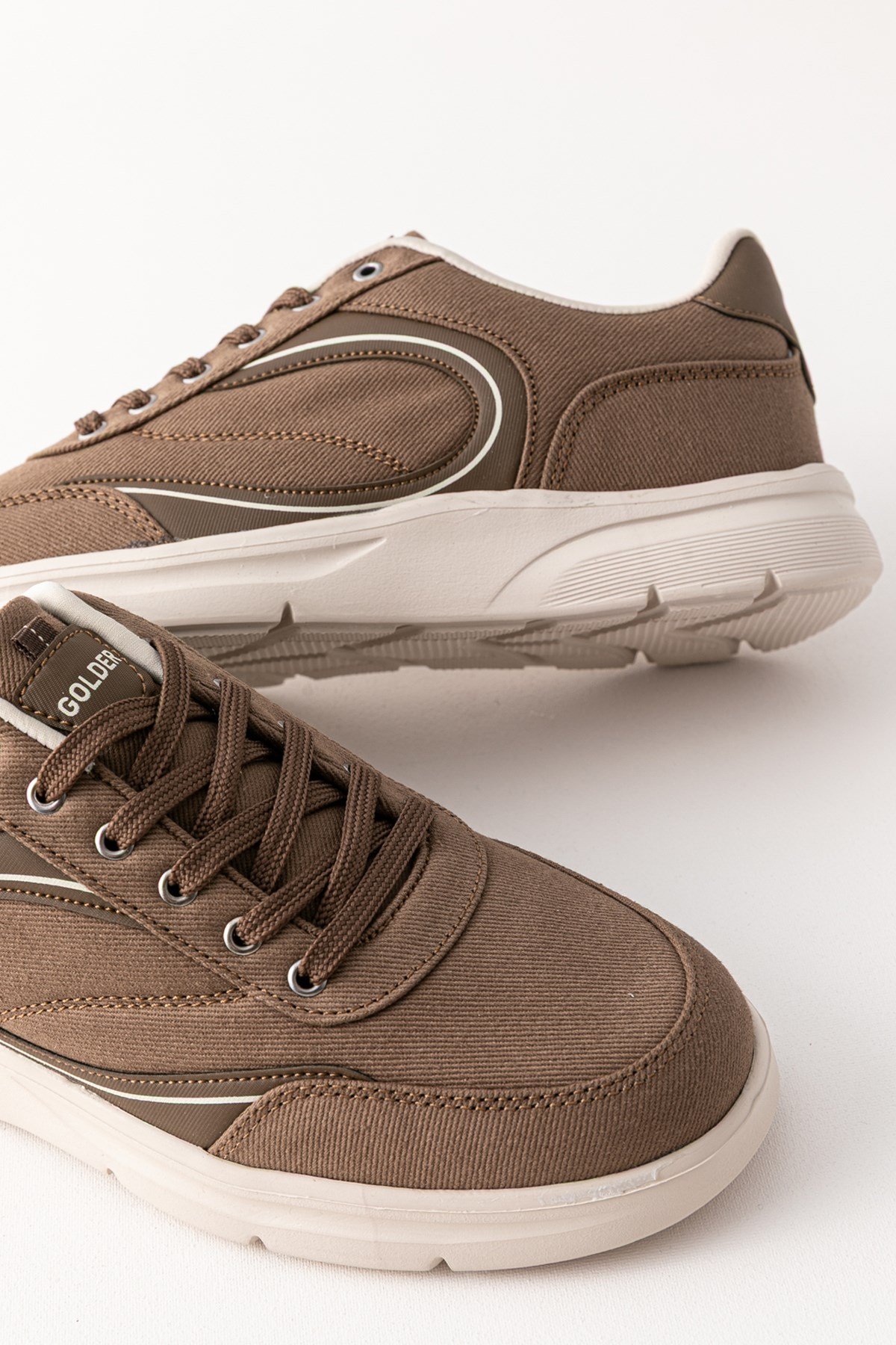 Erkek Spor Ayakkabı Vizon Ultra Hafif Nefes Alan Rahat Günlük Sneaker