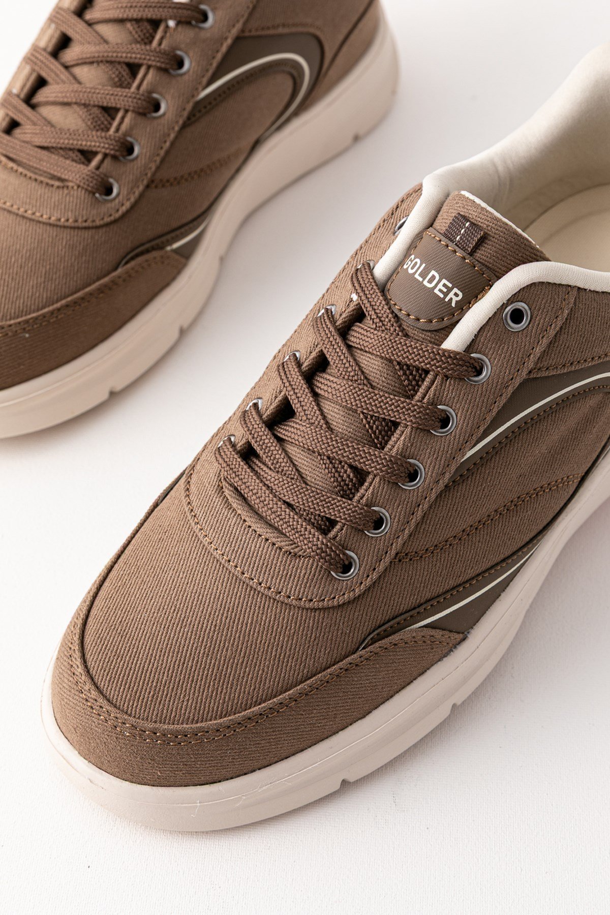 Erkek Spor Ayakkabı Vizon Ultra Hafif Nefes Alan Rahat Günlük Sneaker