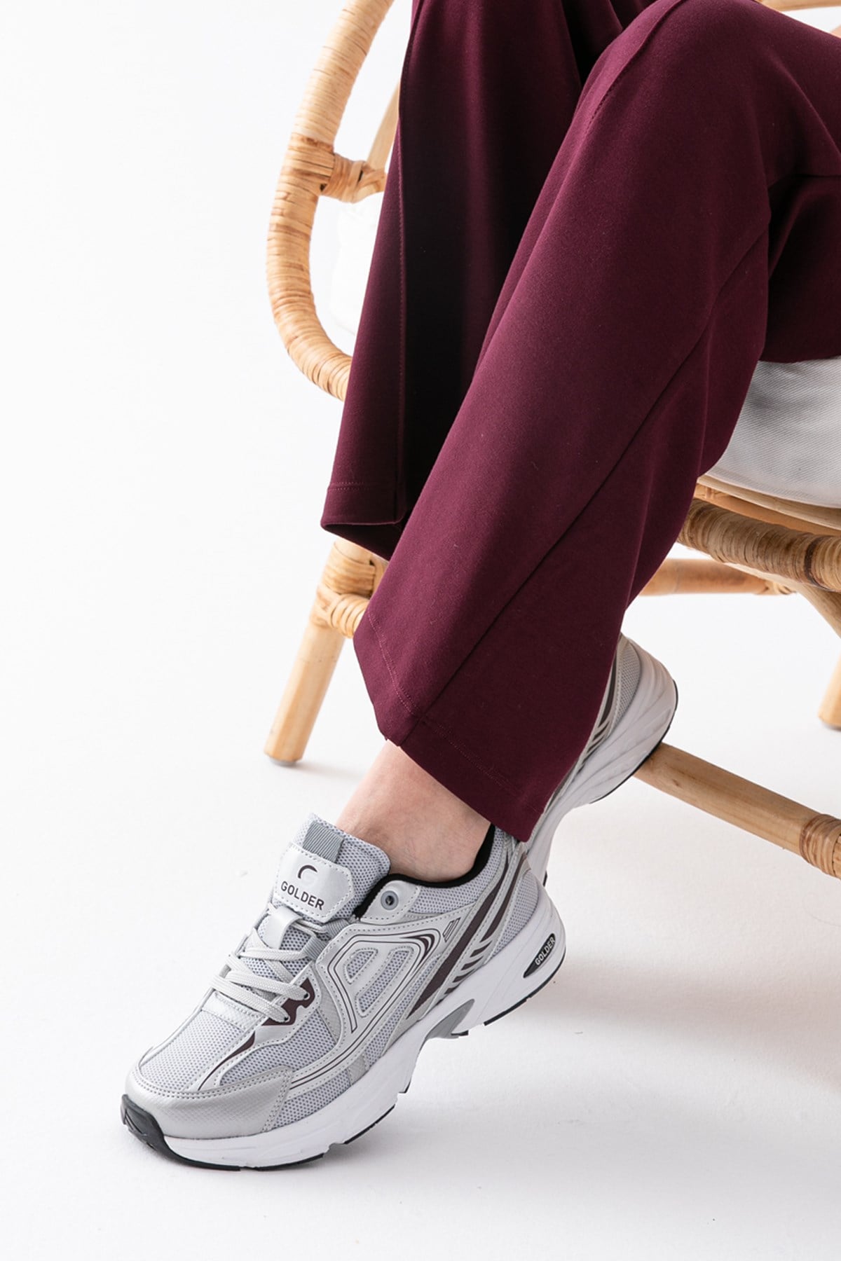 Kadın Günlük Buz Sneaker Bağcıklı Dolgu Topuk Rahat Spor Ayakkabı