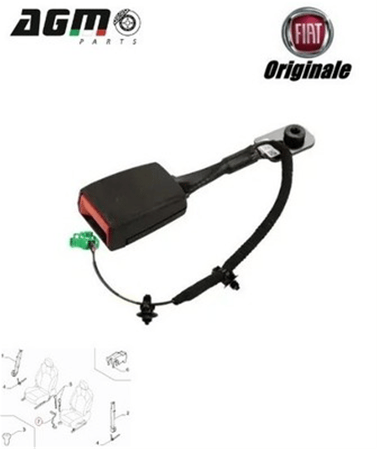 FIAT 1997-2000 KIT, EMNIYET KEMERI 52226396
