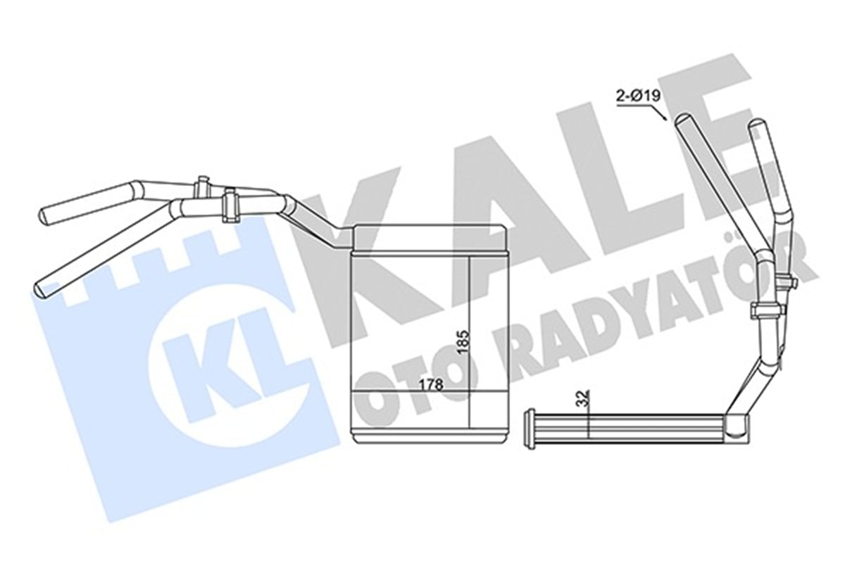 FORD FOCUS/C-MAX/MAZDA 3 (BK) 03-08/S40/V50/C30/C70 2003-2011 KALORIFER RADYATÖRÜ 3M5H 18B539 CB
