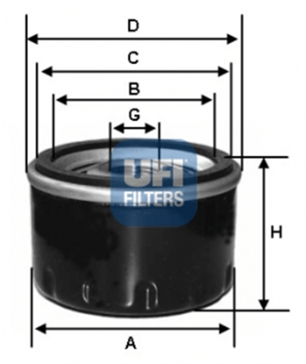 FORD UFI UFI 23.188.00 YAG FILTRESI 95- FOCUS/MONDEO/FIESTA/MAZDA 1,25/1,4/1,6 BENZ