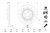 MERCEDES 1997-2000 FRENDISKI MB2224231400; MBA2224231400