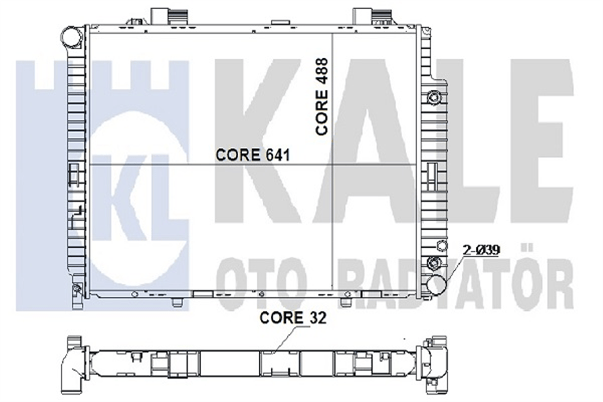 MERCEDES KALE KAL 352000 SU RADYATÖRÜ 98-03 W210 M611