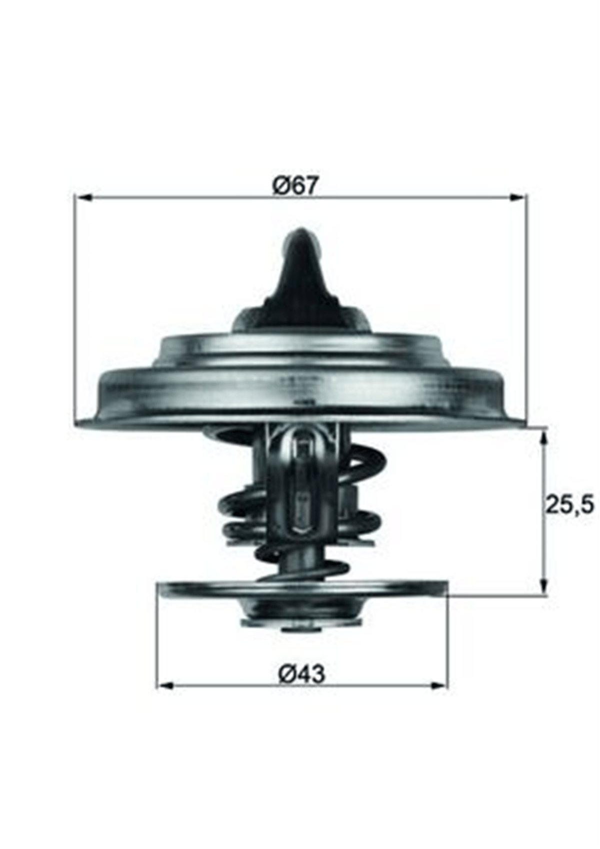 MERCEDES W124-201-463-123 TERMOSTAT A1102000515