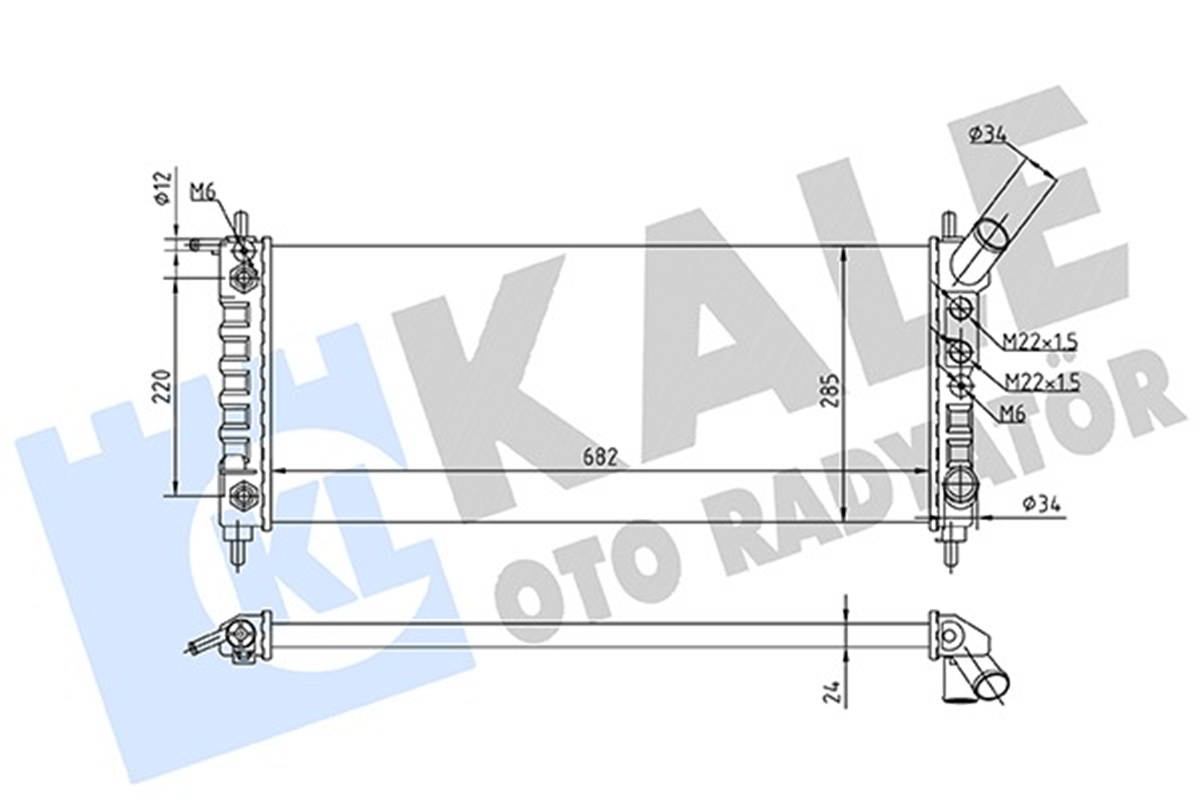 OPEL CORSA B 1993-2002 SU RADYATÖRÜ 1300206
