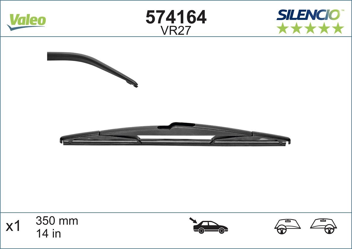 PEUGEOT 106/206/307/ MEGANE II 2000 SONRASI SILECEK SÜPÜRGESI ARKA 1635157180