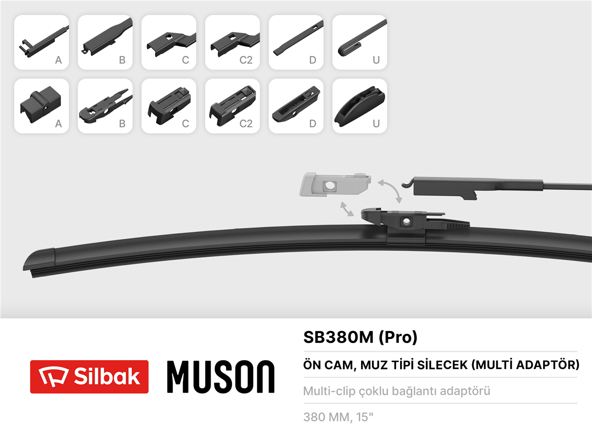 PSA SILBAK SIL SB380M SILECEK SÜPÜRGESI ÖN BM