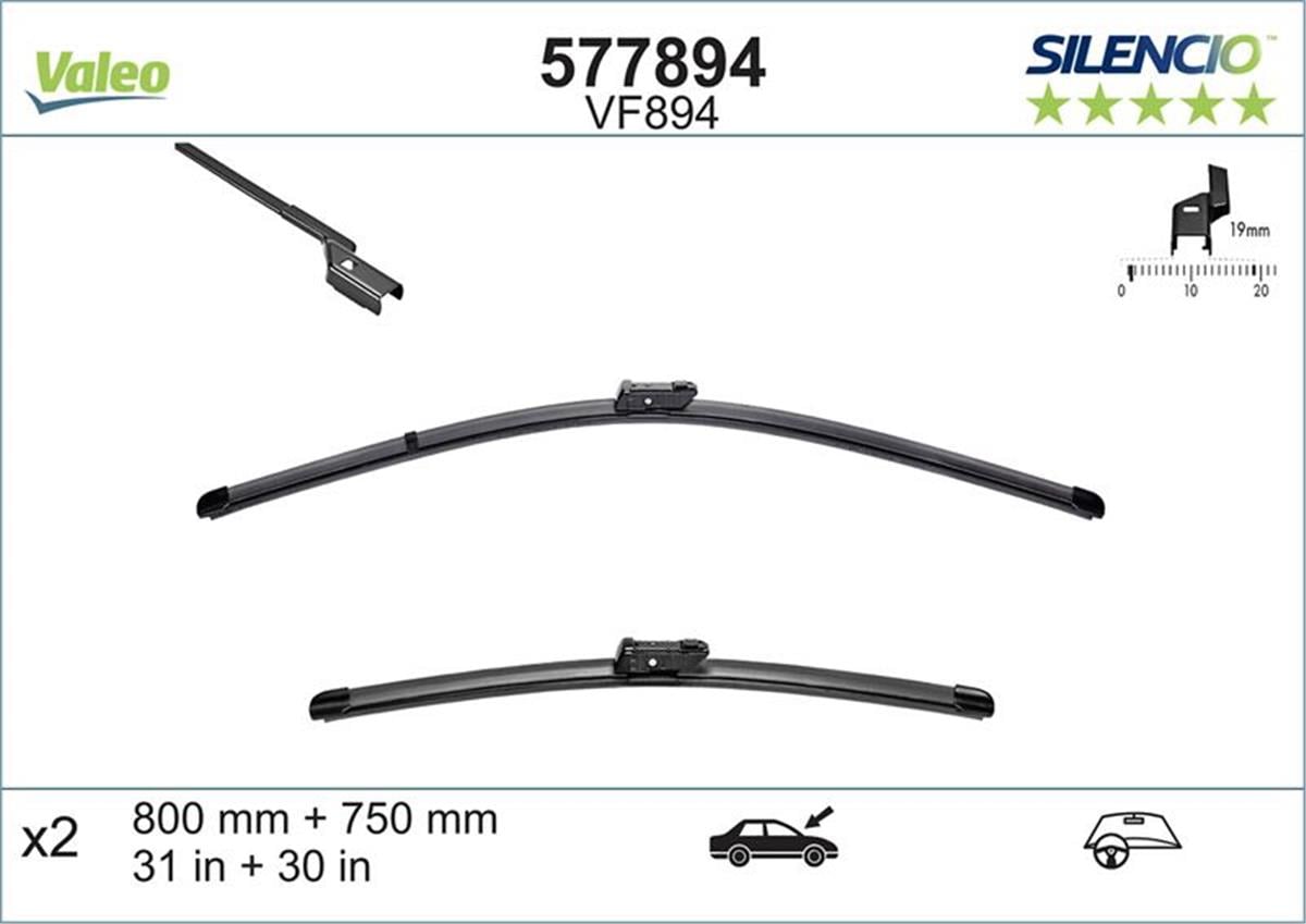 PSA VALEO VAL 577894 SILECEK SÜPÜRGESI ÖN TAKIM 13- GRAND PICASSO B.M