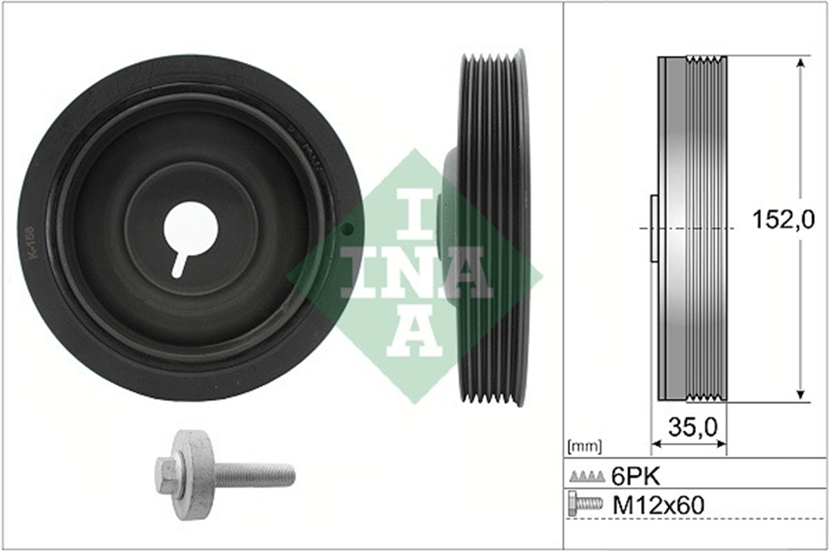 RENAULT CLIO II KANGOO MEGANE II SCENIC II SYMBOL 2001 SONRASI KRANK KASNAGI 123030453R