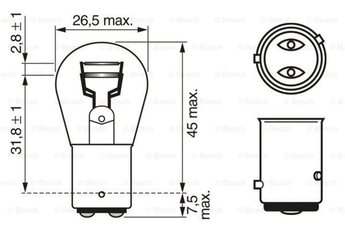 UNI BOSCH BCH 1987301015 AMPÜL 90-  1987301015