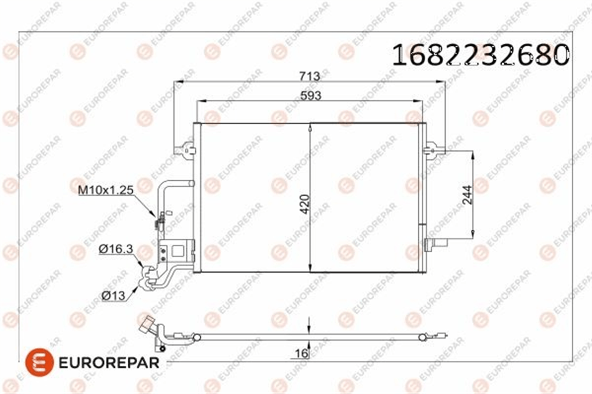 VOLKSWAGEN PASSAT 2001-2005 KLIMA RADYATÖRÜ 3B0260401B