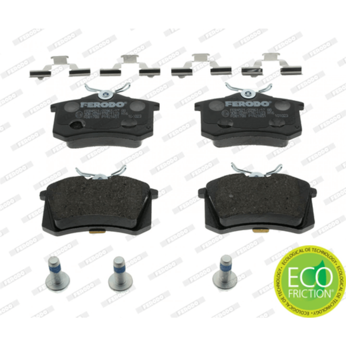 VW GOLF3-GOLF4-GOLF5-JETTA-PASSAT-A3-TOLEDO-OCTAVIA 1997 SONRASI FREN BALATASI ARKA 1J0698451