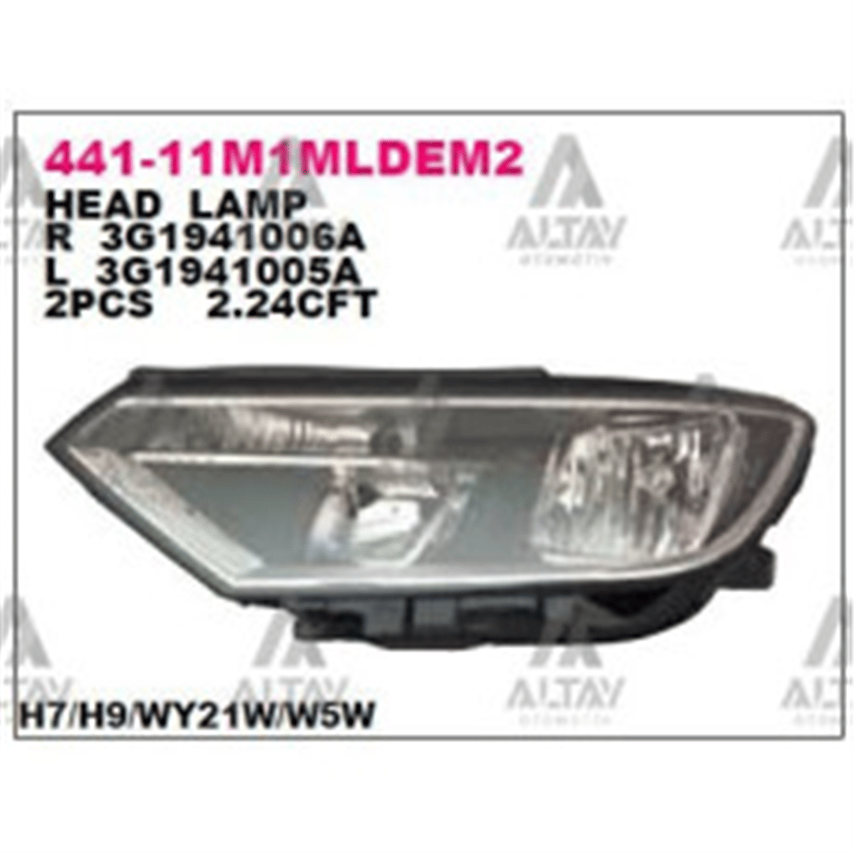VW T-ROC 2022 SONRASI FAR SOL 2GA941005F
