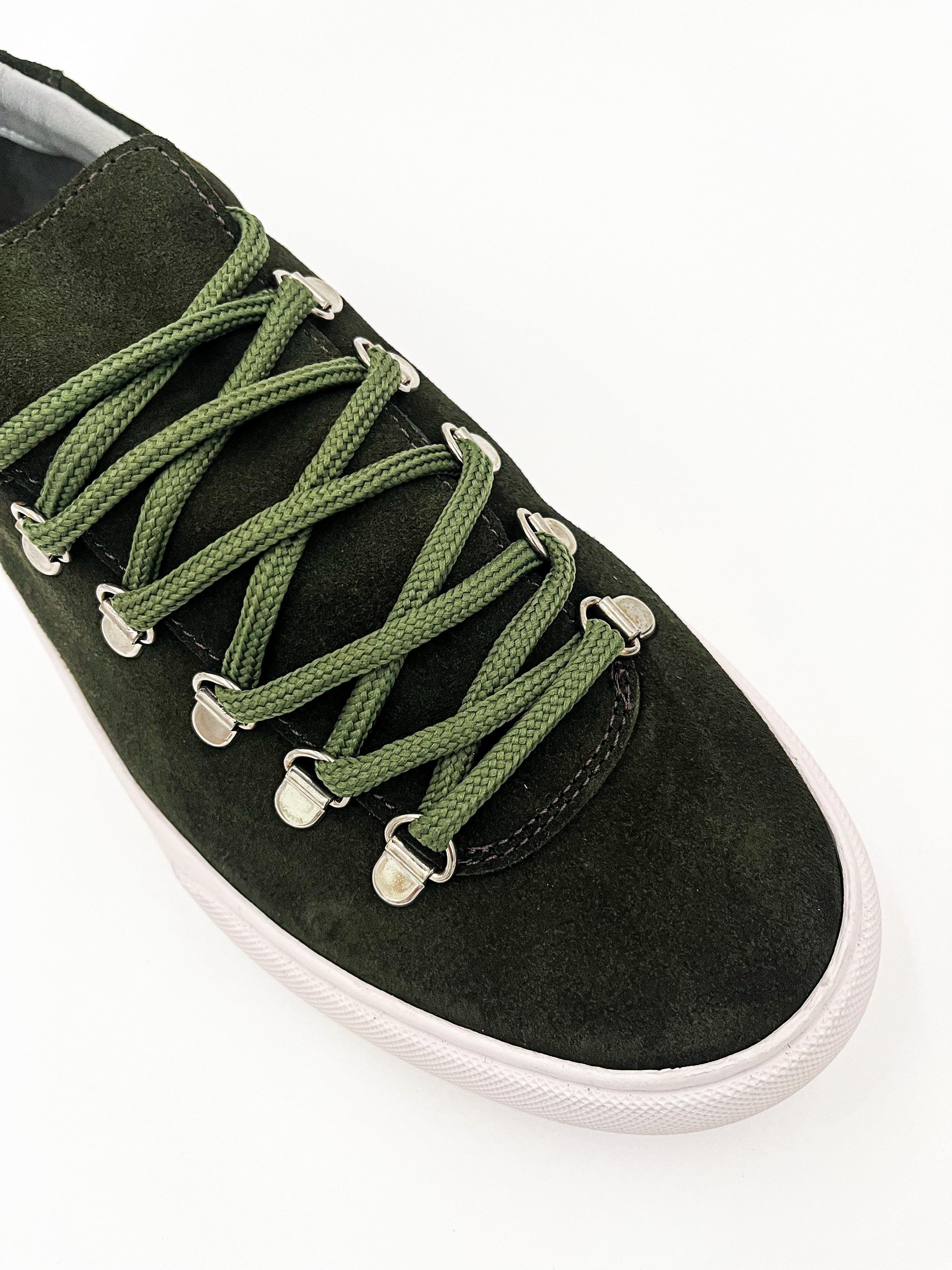 ALVİO SHOES ERKEK AYAKKABI HAKİ SÜET SNEAKER