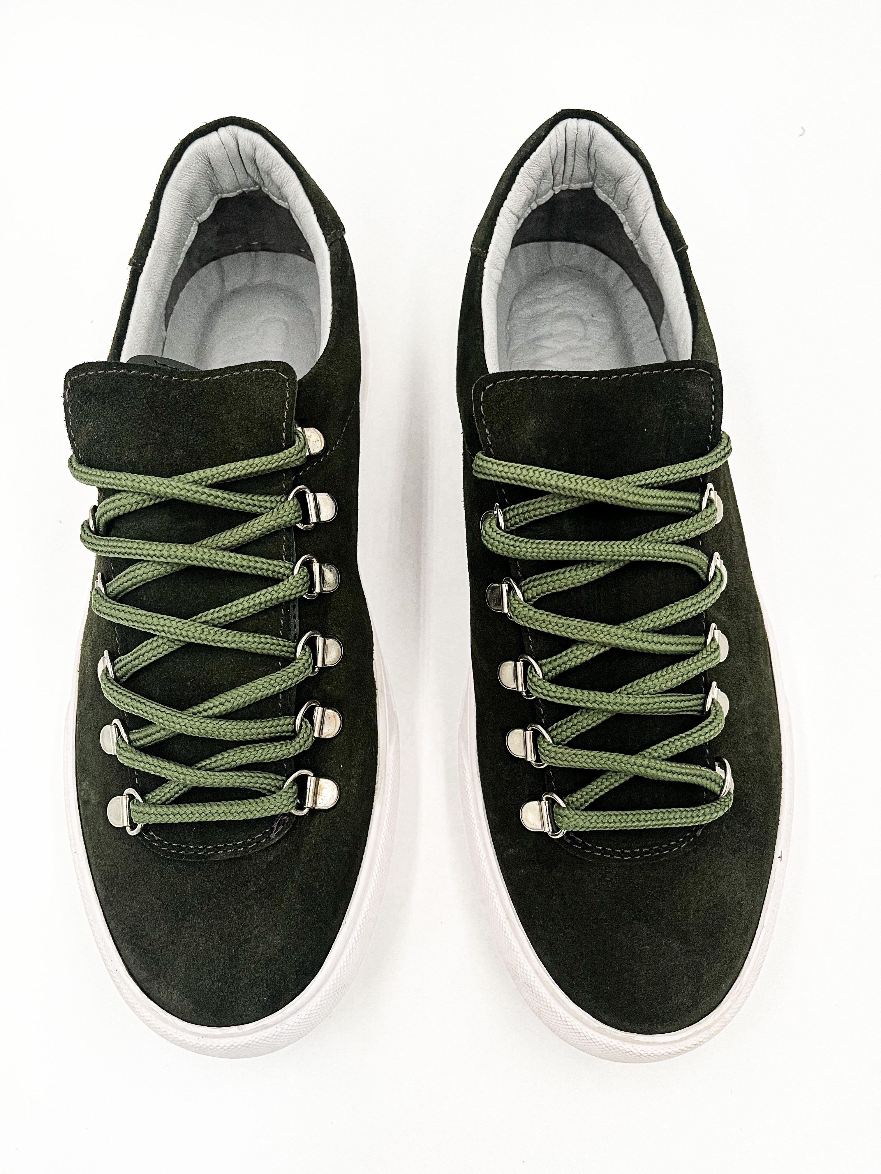 ALVİO SHOES ERKEK AYAKKABI HAKİ SÜET SNEAKER