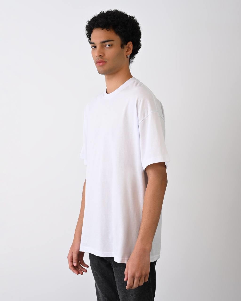 Oversize Basic Tshirt Beyaz