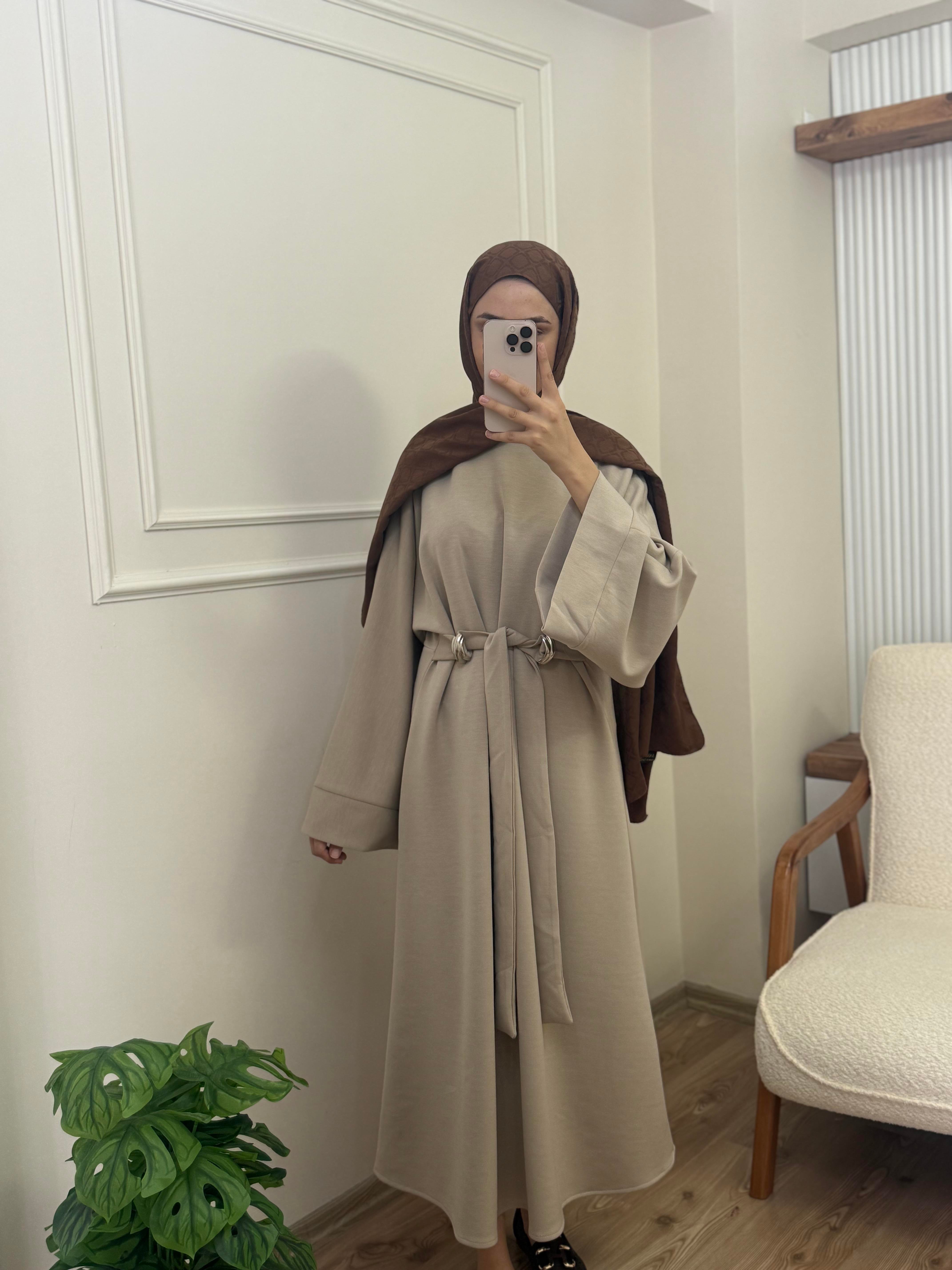 Aleyna Oysh Elbise | Bej