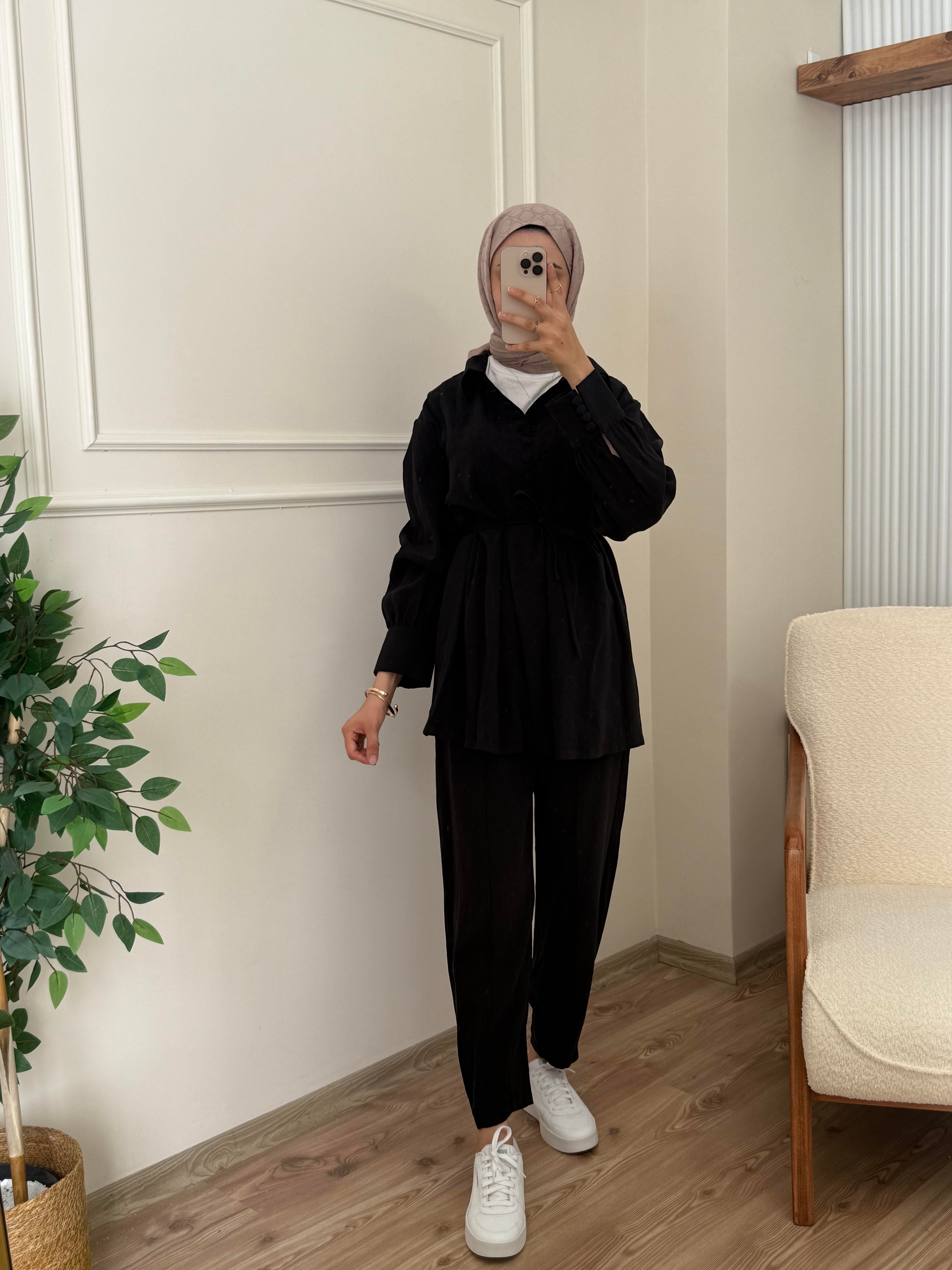Elit Pantolonlu Takım | Siyah