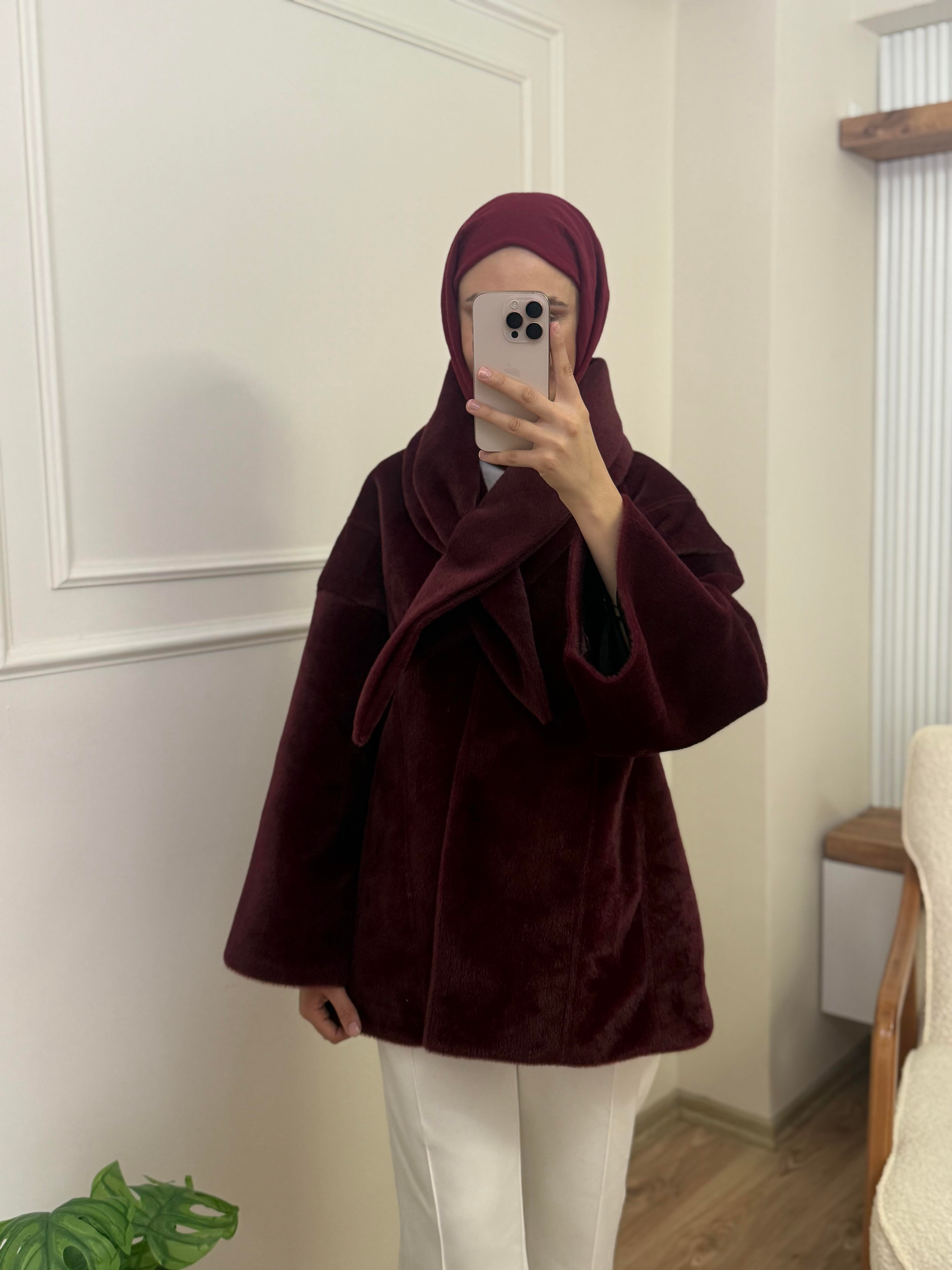 Ella FOX Ceket | Bordo