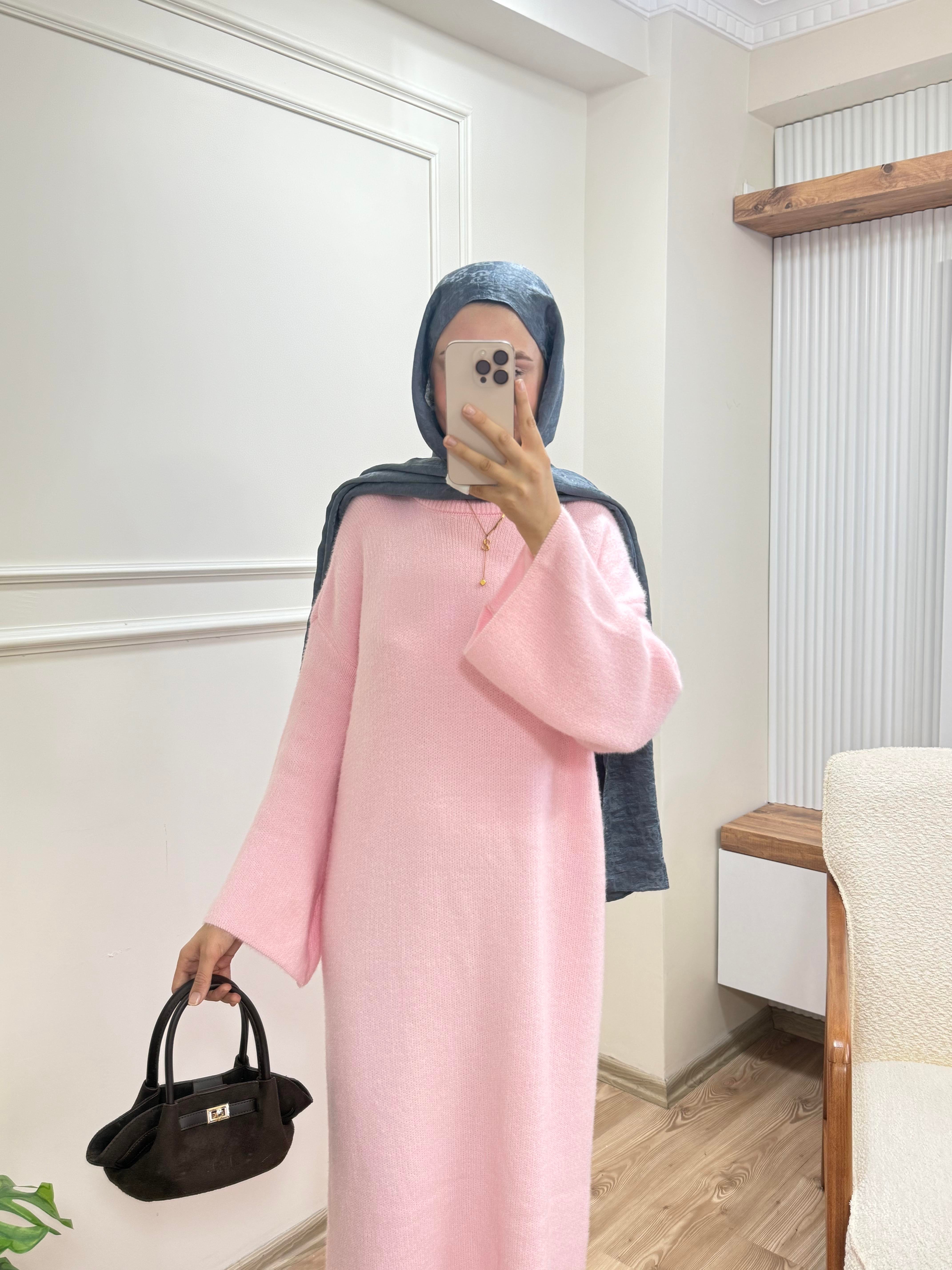 Melek Yumoş Elbise | Pembe