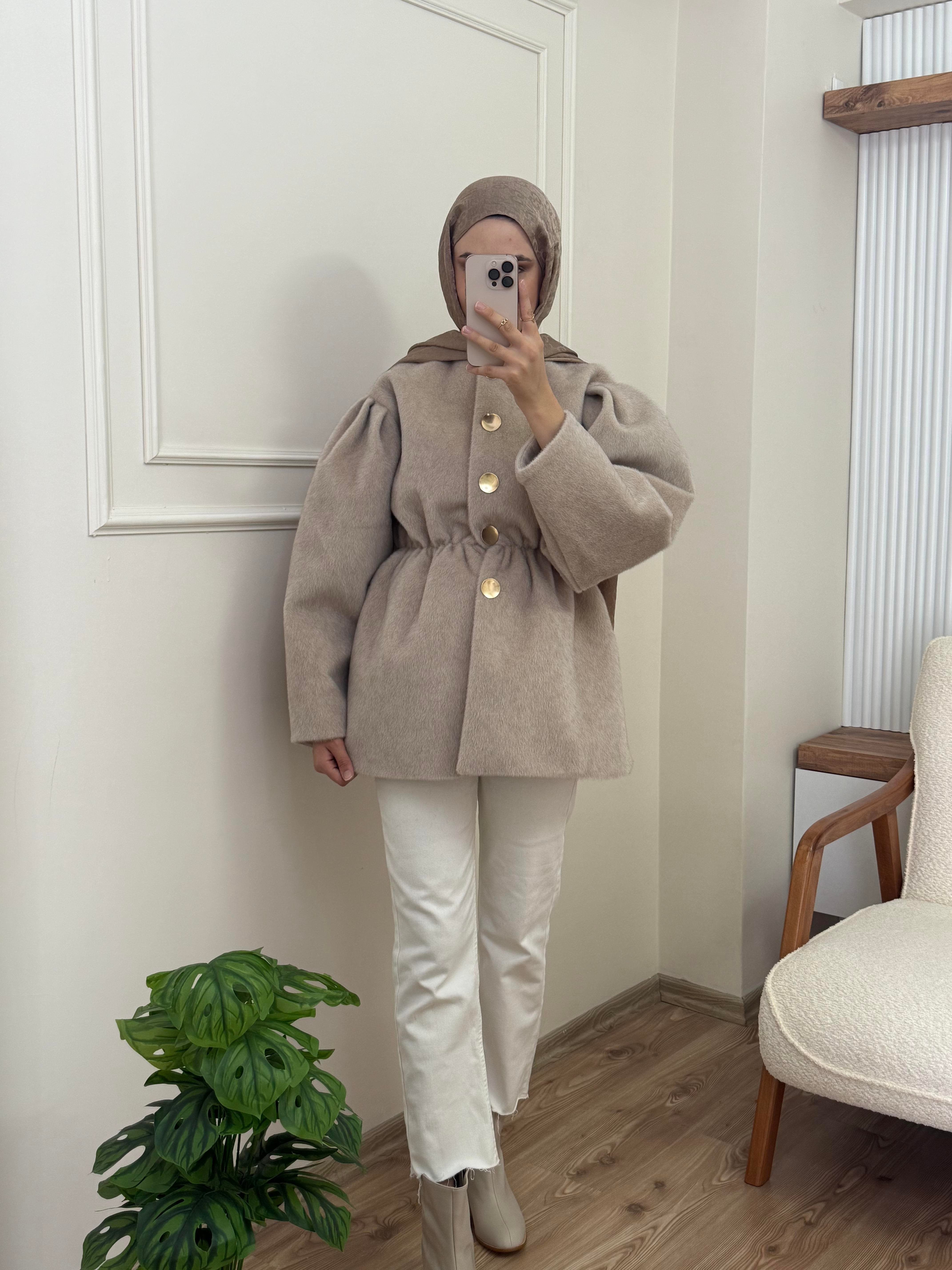 Mila Premium Ceket | Bej
