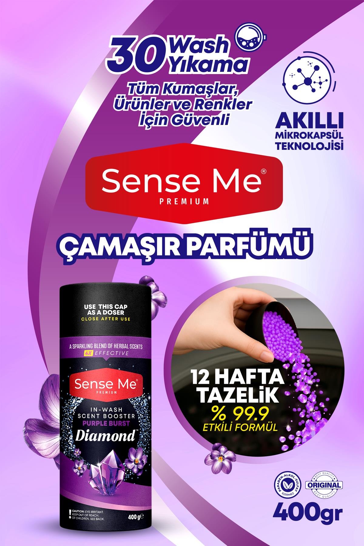 Sense Me Diamond Mor Esinti - Çamaşır Parfümü