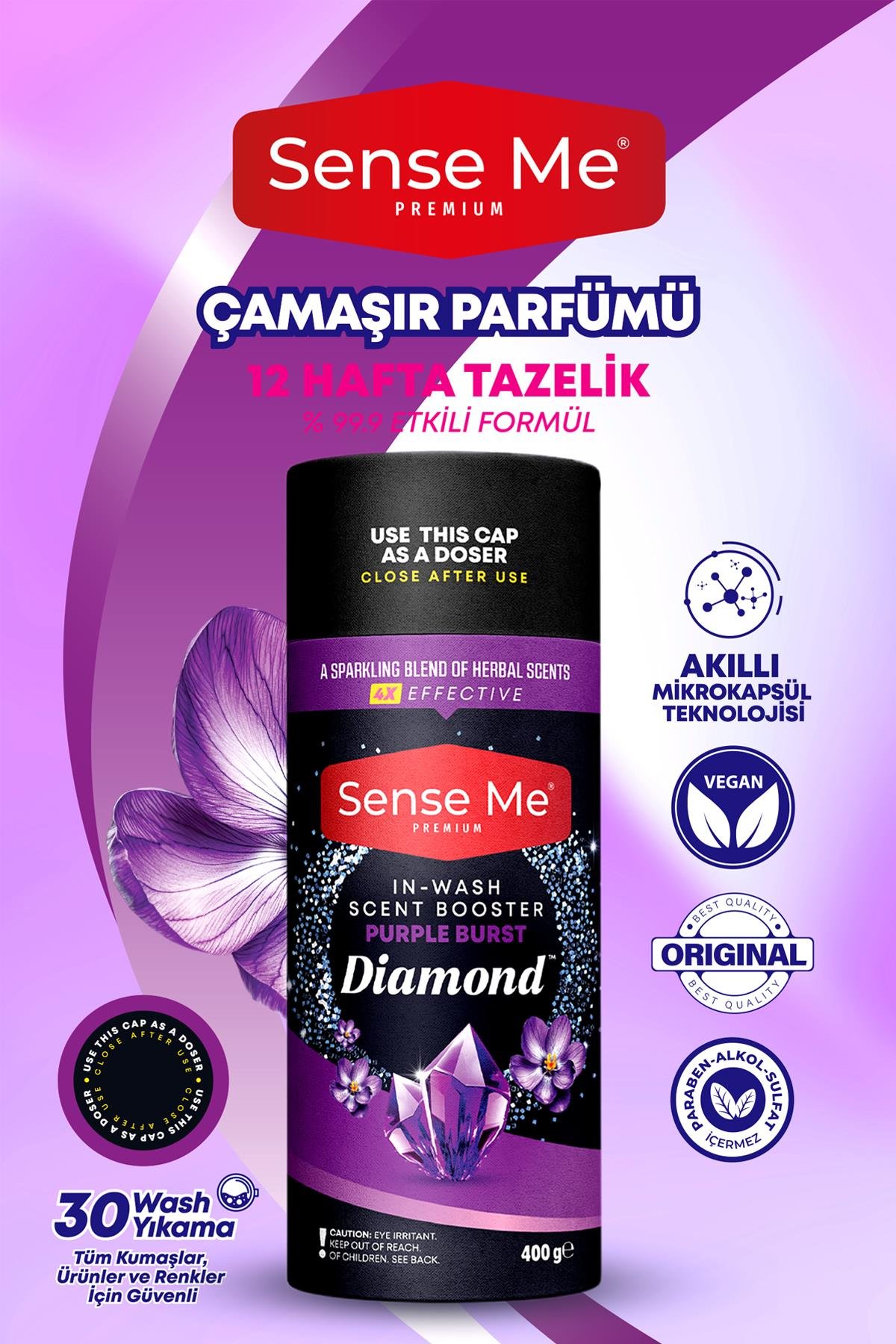 Sense Me Diamond Mor Esinti - Çamaşır Parfümü