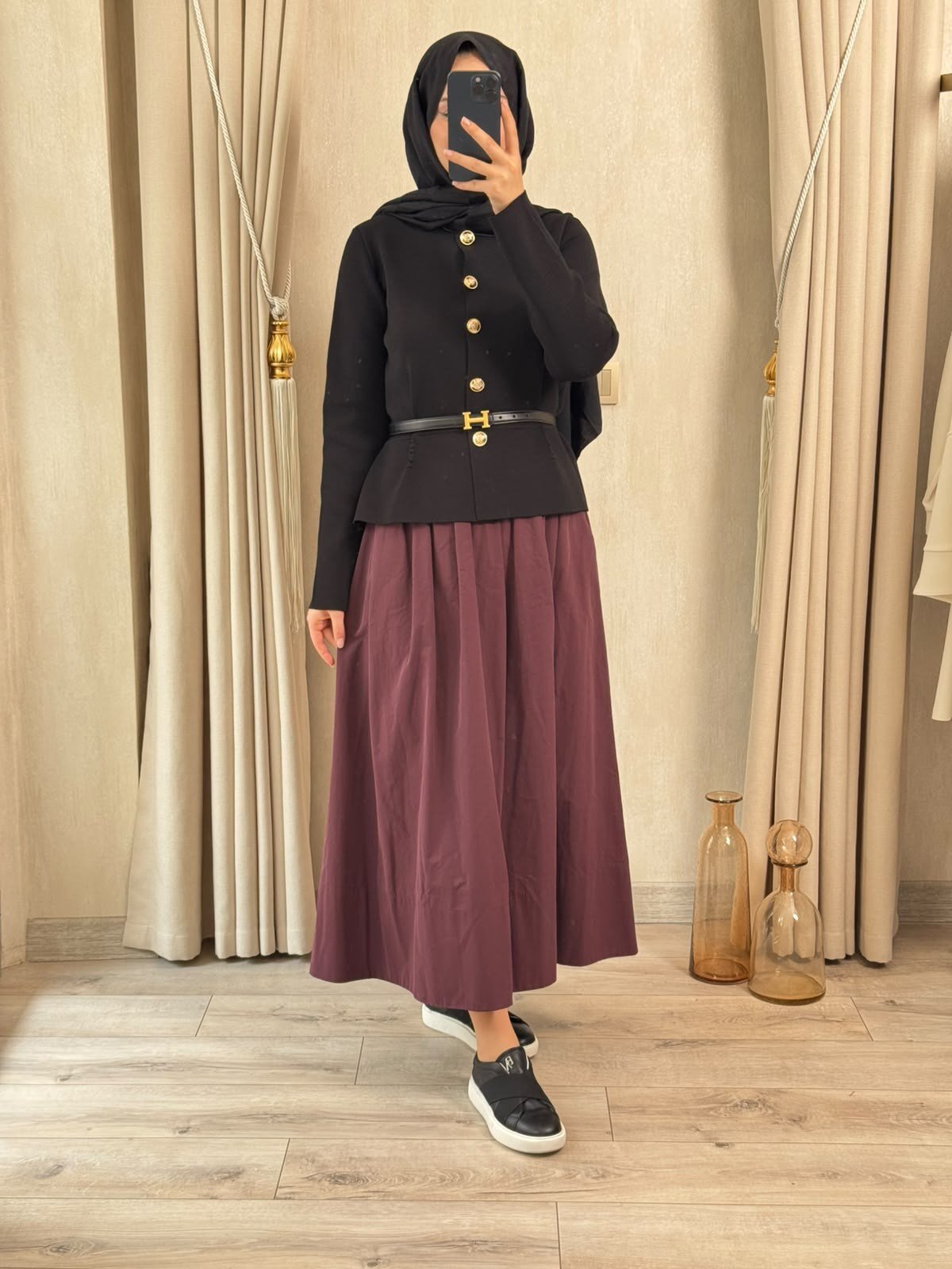 NUSS 603 Triko Ceket Siyah