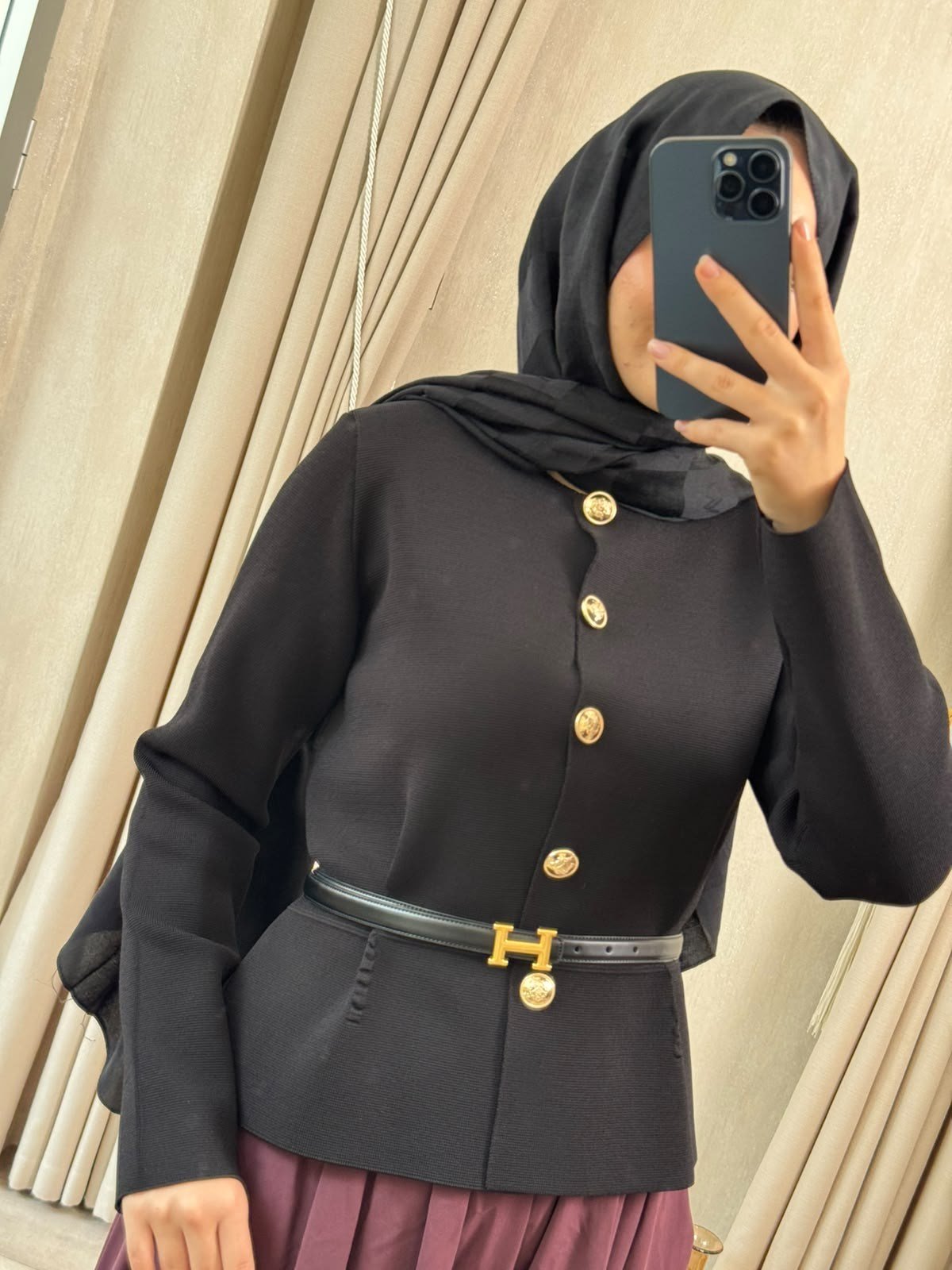 NUSS 603 Triko Ceket Siyah