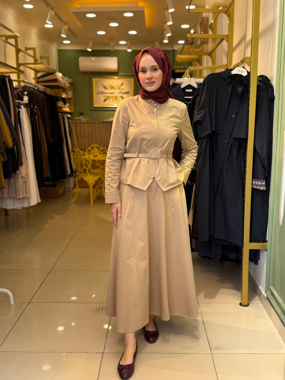 Miori Floren Etekli Takım 0500015 bej