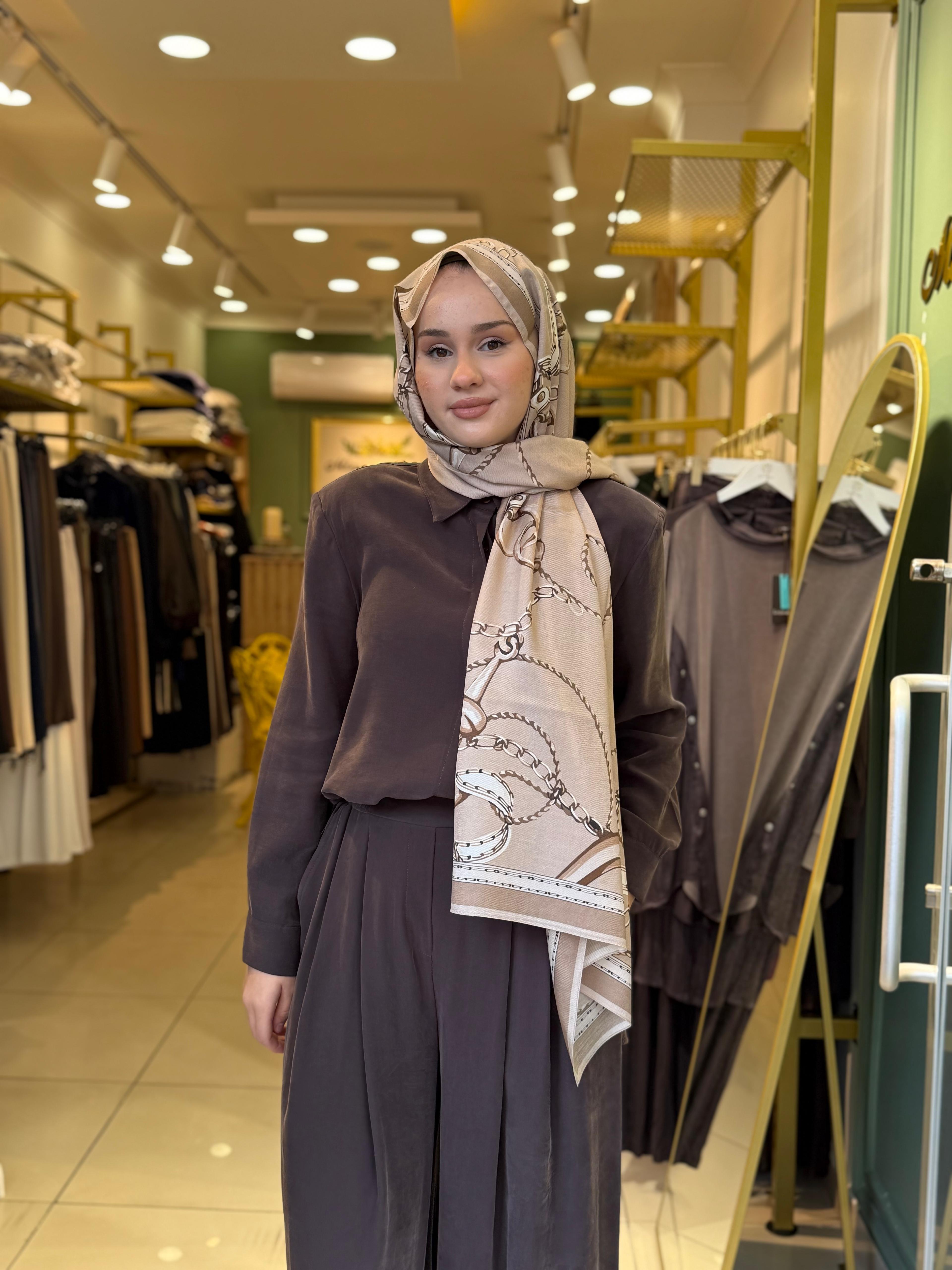 Miori  Taşlanmış Modal Pantolonlu Takım 0500004 Kahverengi