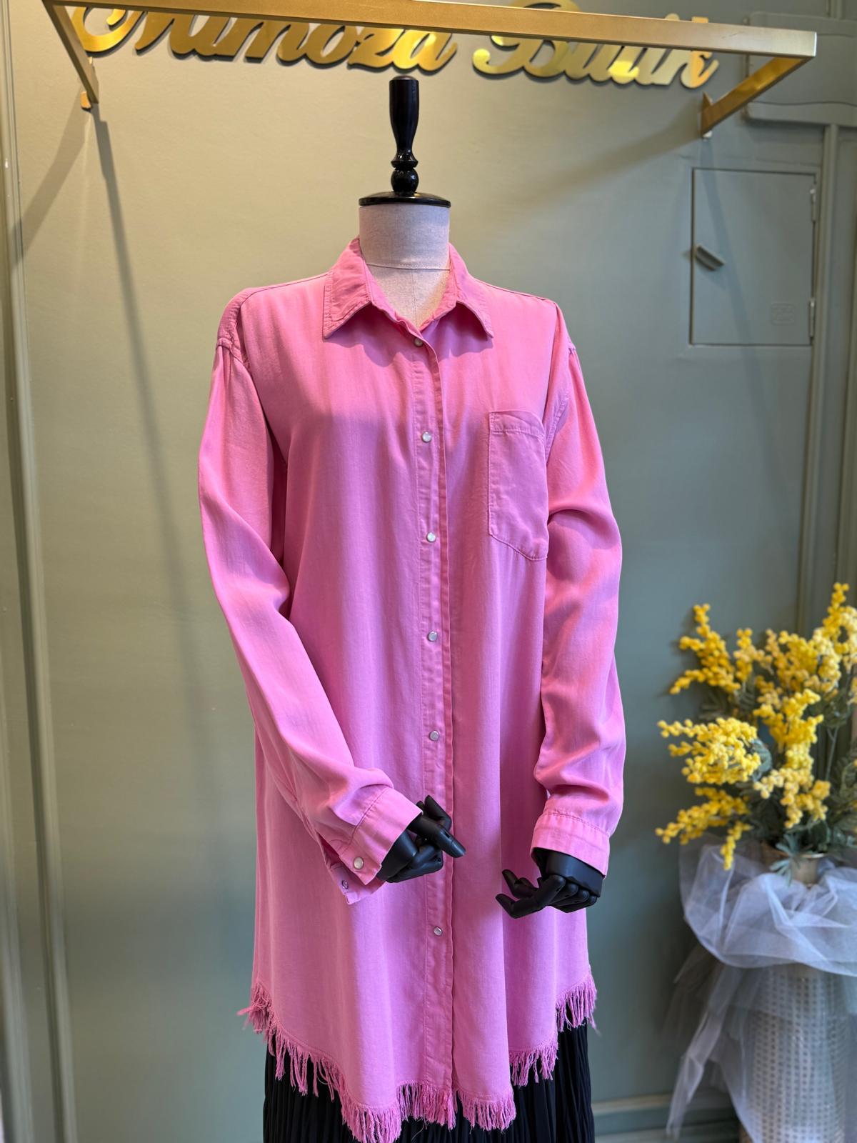 My Magazin Tensel Gömlek 6188 pembe
