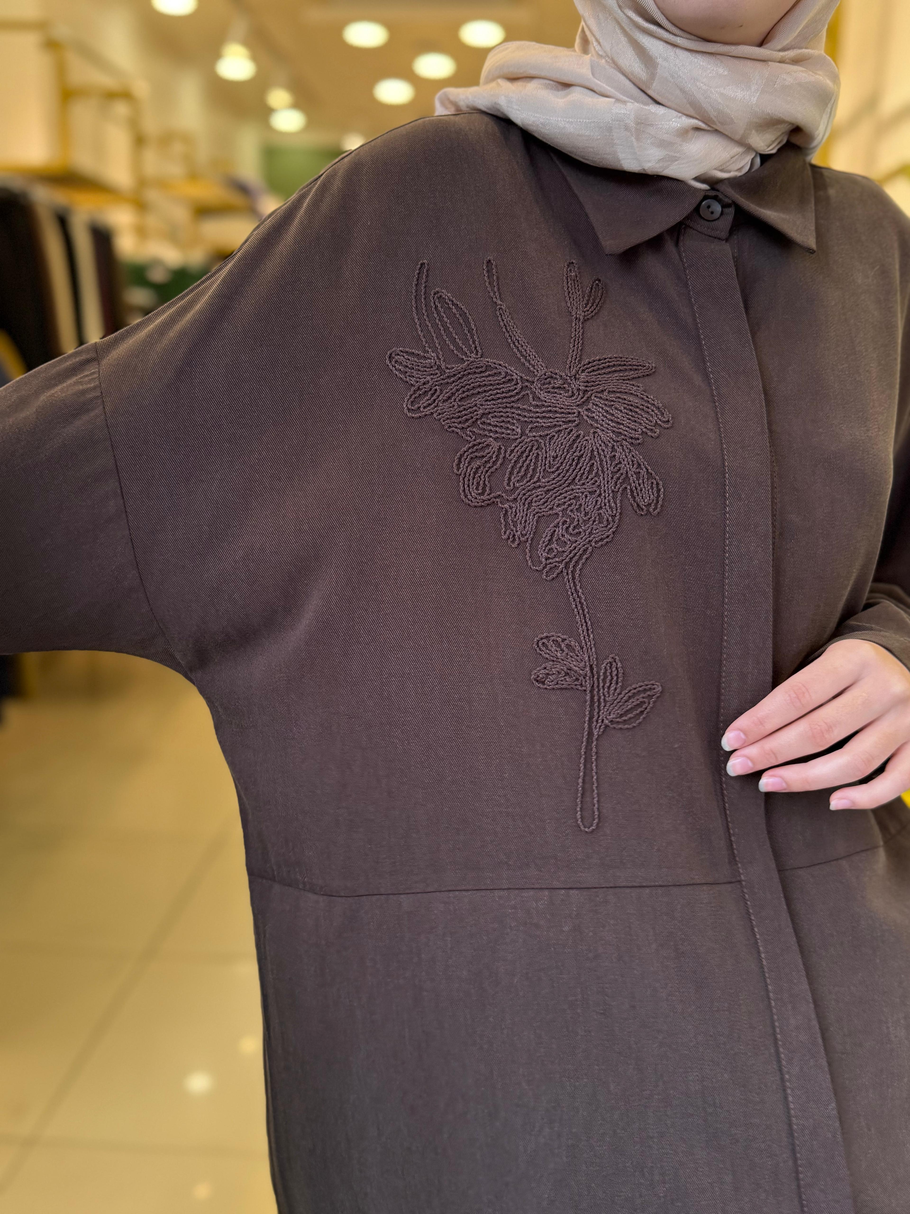 Nuss 1034 Pantolonlu Takım Kahverengi