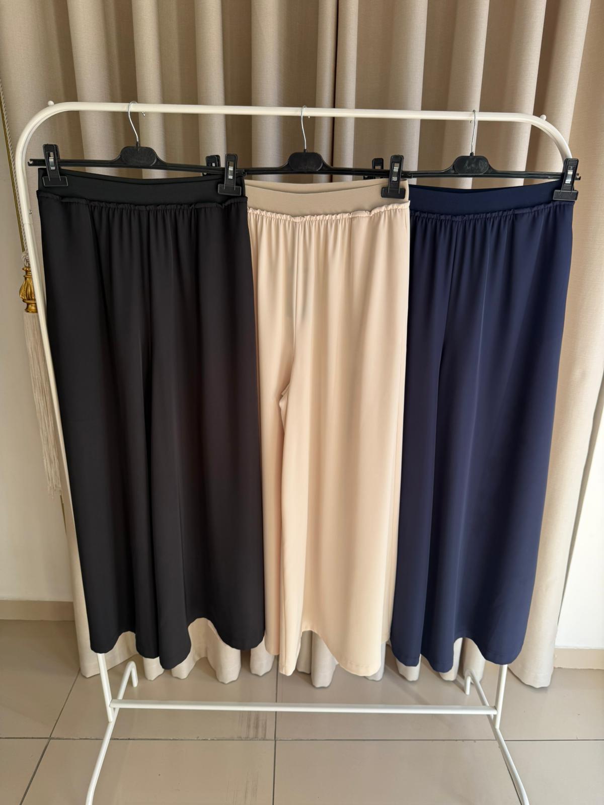 Sentez 5561 Logos Geniş Paça Pantolon Lacivert