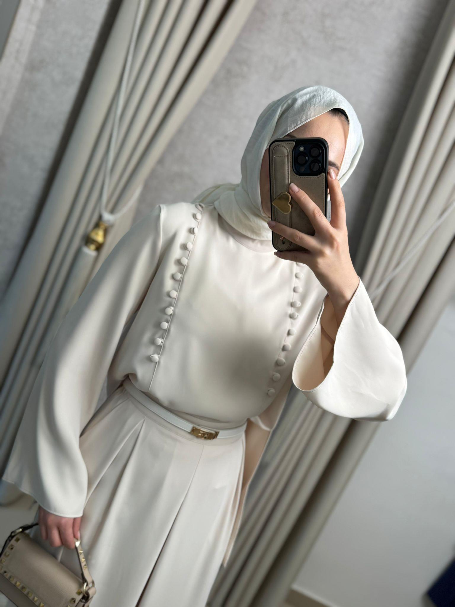 Miori Misse Brit Düğmeli  Pantolonlu Takım Taş